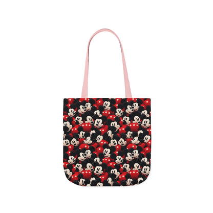 Mickey Mouse Canvas Tote — Retro Cartoon Character Allover Print