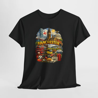 Manchester Skyline Collage T-Shirt