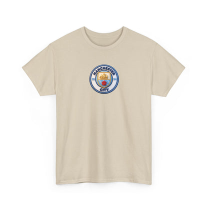 Manchester City Crest Unofficial 3D T-Shirt — Minimal Soccer Logo Tee