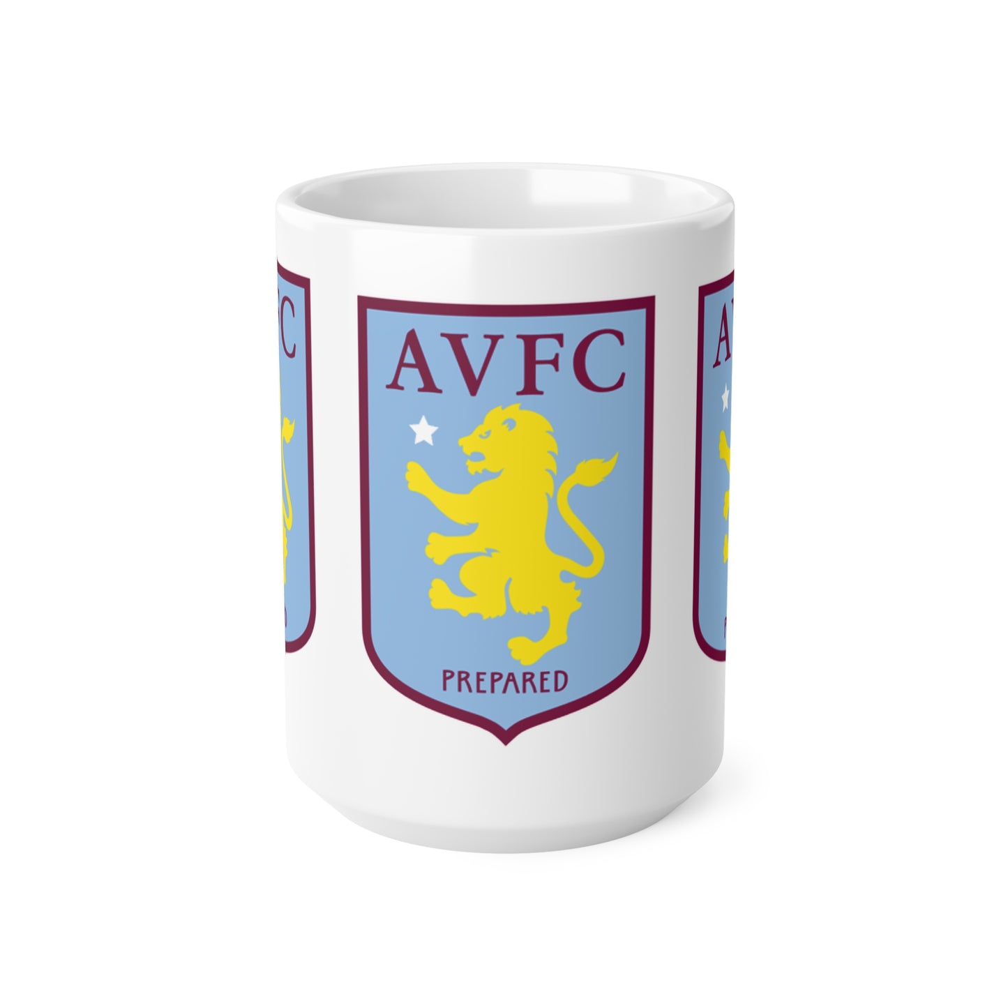 Aston VIlla Ceramic Crest Coffee Mug — 11oz & 15oz Football Fan Gift