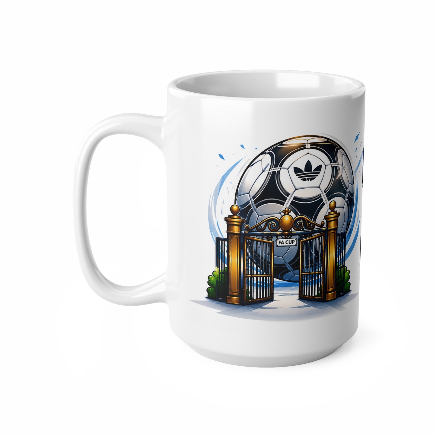 Matchday Football Programmes Mug — Retro Soccer Crest Coffee Cup (11oz & 15oz)