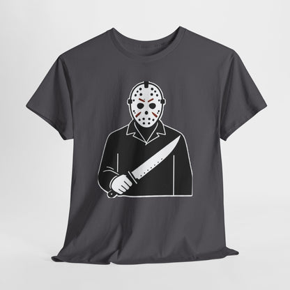 Hockey Mask Killer Tee — Retro Jason Voorhees Horror T-Shirt