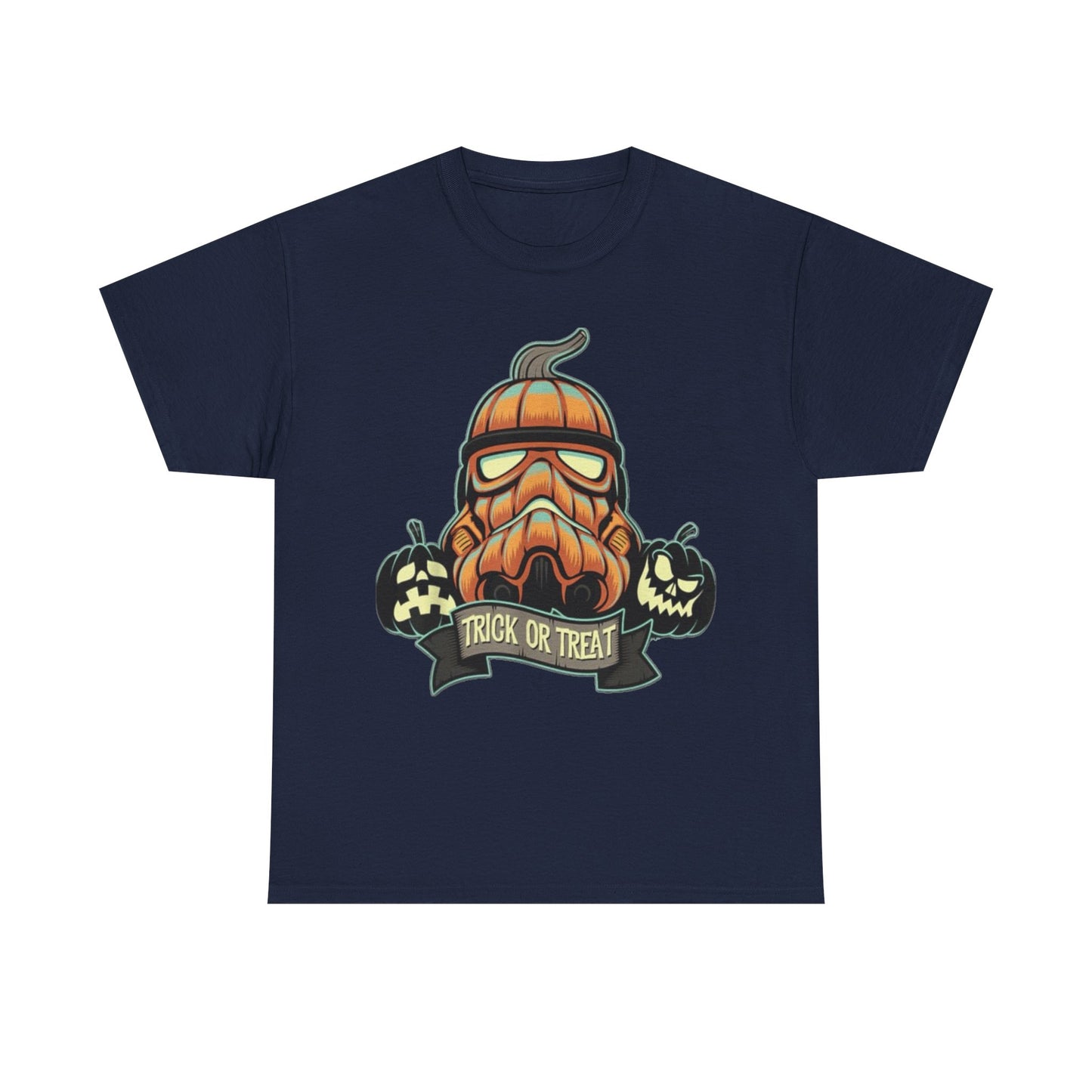 Halloween Pumpkin Mask T-Shirt — Trick or Treat Graphic Tee