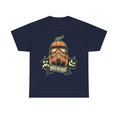 Halloween Pumpkin Mask T-Shirt — Trick or Treat Graphic Tee