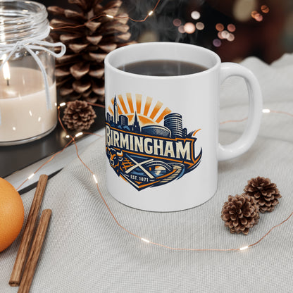 Birmingham Skyline Coffee Mug – City Crest Ceramic Mug (11oz & 15oz)