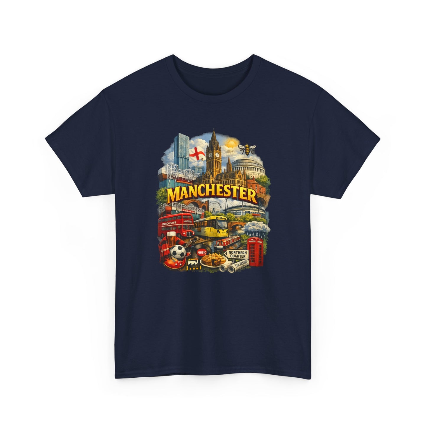 Manchester Skyline Collage T-Shirt