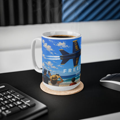 Freedom Airshow Mug — US Navy Blue Angels Ceramic Coffee Cup (11oz & 15oz)