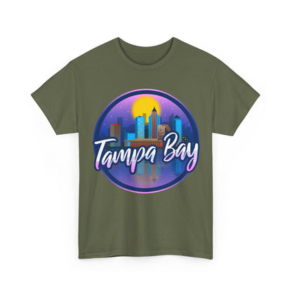 Tampa Bay Skyline T-Shirt — Retro Sunset Cityscape Tee