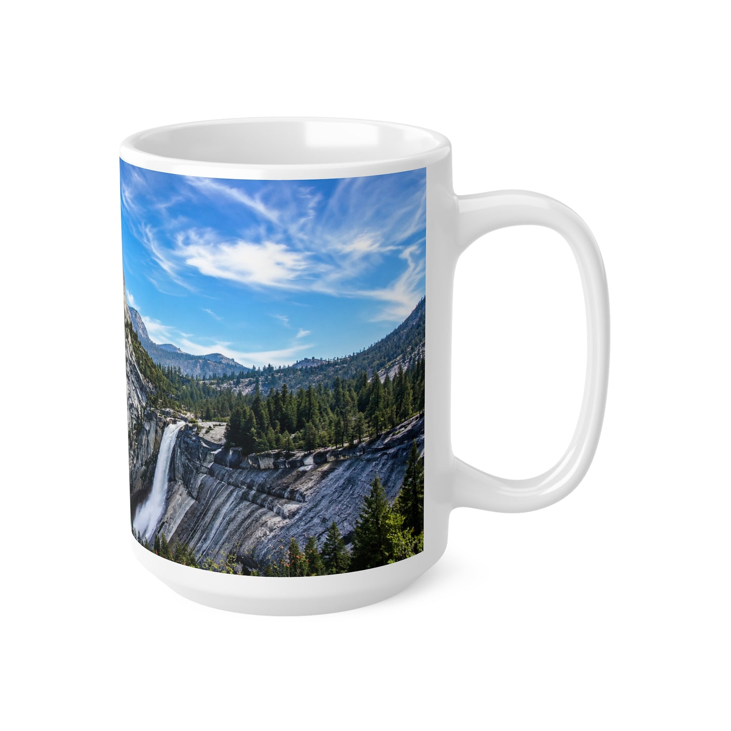 Yosemite Valley Scenic Photo Mug — Mountain Landscape Coffee Cup (11oz & 15oz)