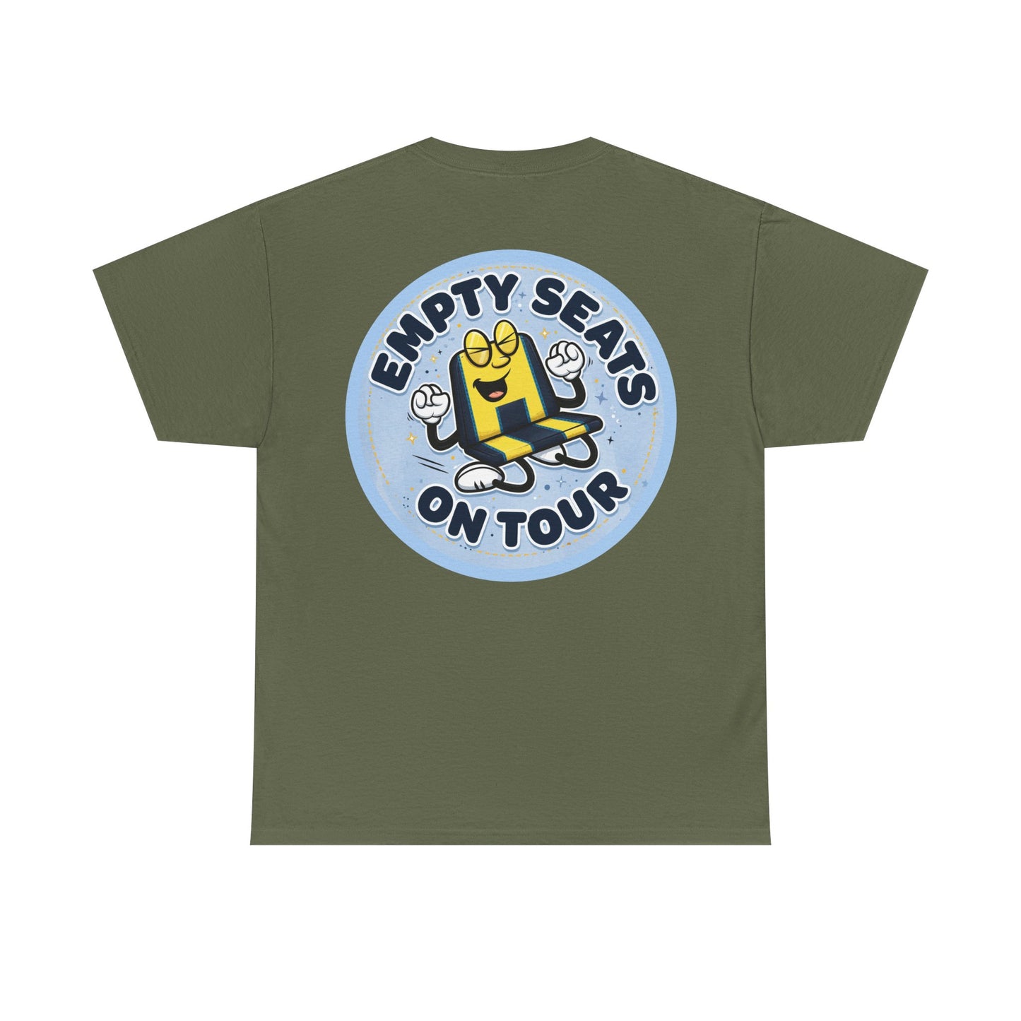Manchester City T‑Shirt — "Empty Seats On Tour" Cartoon Seat Graphic Tee
