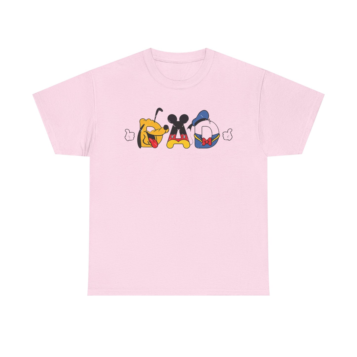 Disney Dad Character Graphic Tee — Playful Colorful Character Icons T-Shirt