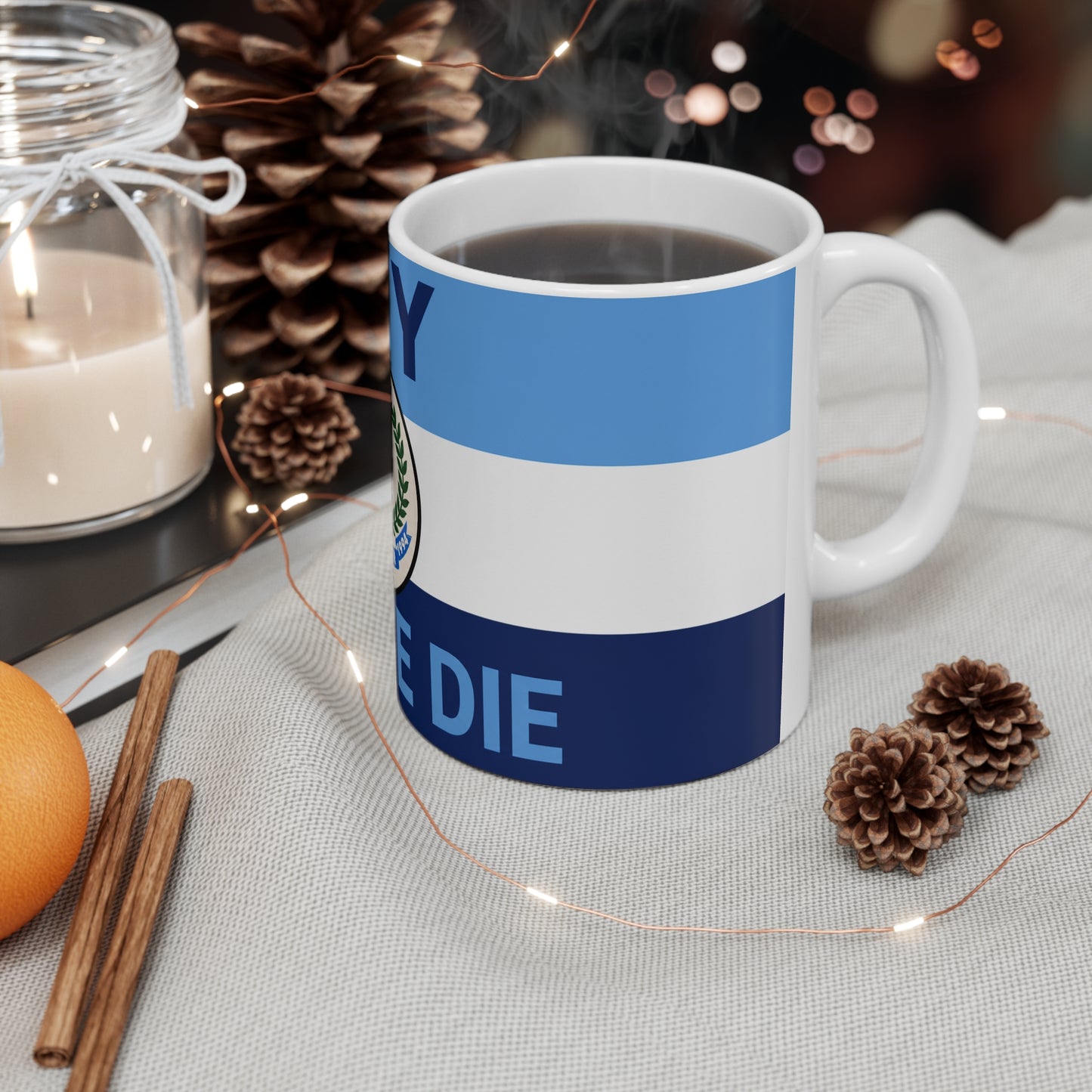 Man City Centenary Football Club Coffee Mug — 'Till We Die' Blue Ceramic 11oz/15oz