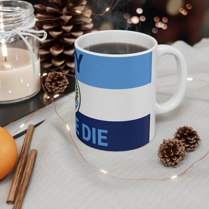 Man City Centenary Football Club Coffee Mug — 'Till We Die' Blue Ceramic 11oz/15oz