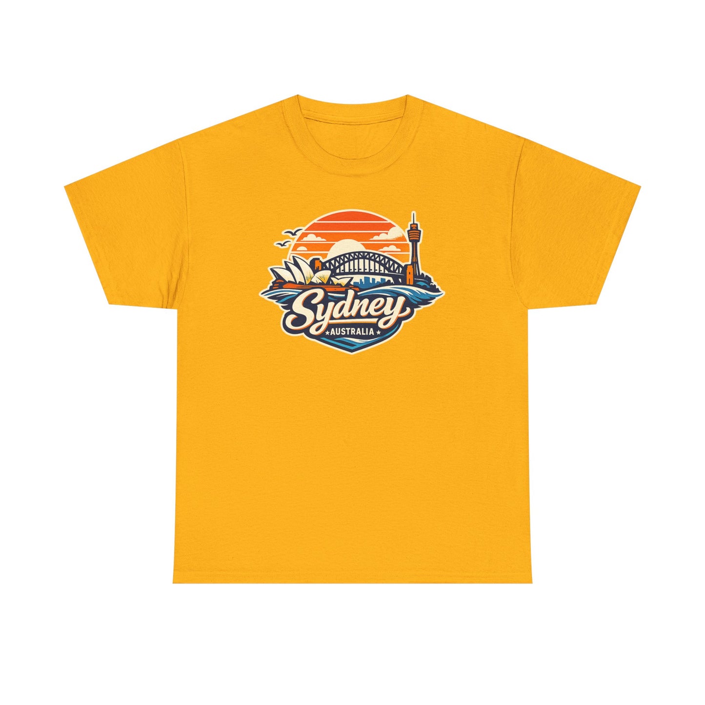 Sydney Australia Sunset Tee — Vintage Coastal Travel T‑Shirt