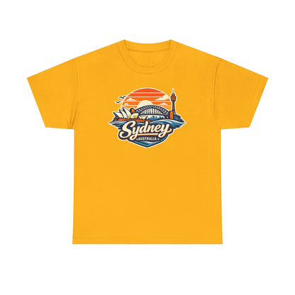 Sydney Australia Sunset Tee — Vintage Coastal Travel T‑Shirt