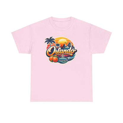 Orlando Retro Sunset T-Shirt — Vintage Florida Vacation Tee