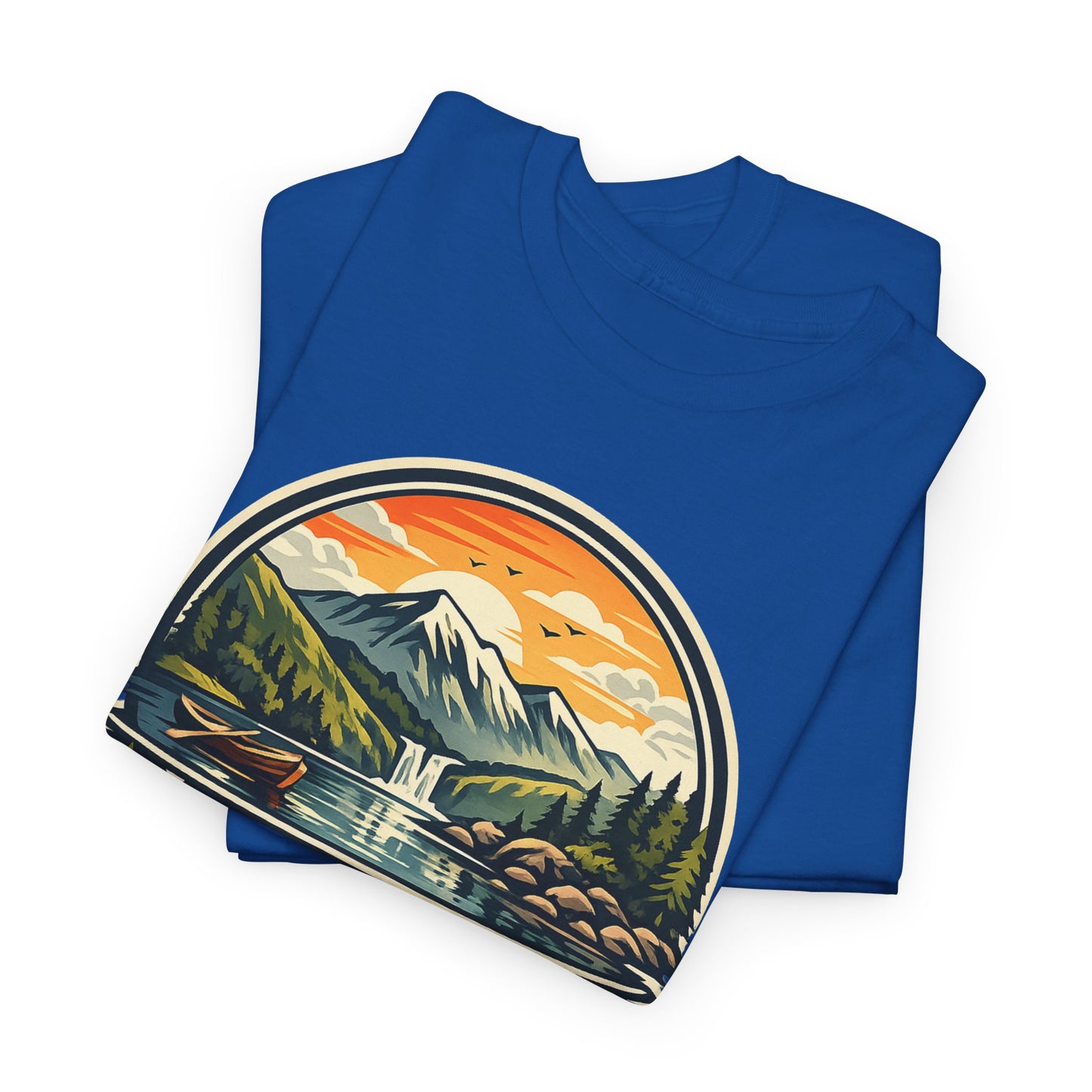Lake District Graphic Tee — Scenic Mountain & Lake Camping Shirt
