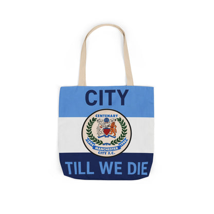 City Till We Die Canvas Tote Bag — Football Fan Flag Tote