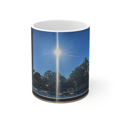 Rosen Inn Closest to Universal Sunrise Poolside Mug — 11oz & 15oz Ceramic Coffee Cup