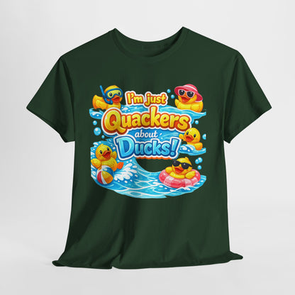 I'm Just Quackers About Ducks! Cute Rubber Duck Pool Tee