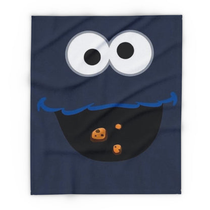 Cookie Monster Arctic Fleece Blanket – Cute Blue Character Throw for Kids & Fans