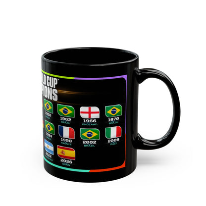 FIFA World Cup Champions Black Mug – All Winning Nations Timeline (11oz/15oz)
