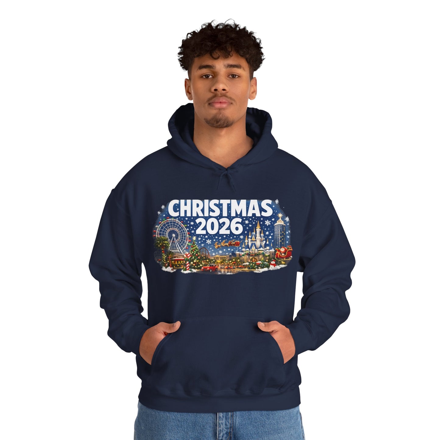 Christmas 2026 Holiday Hoodie — Festive Winter Village Sweatshirt