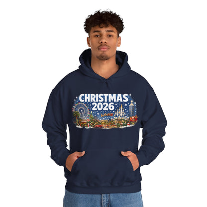 Christmas 2026 Holiday Hoodie — Festive Winter Village Sweatshirt
