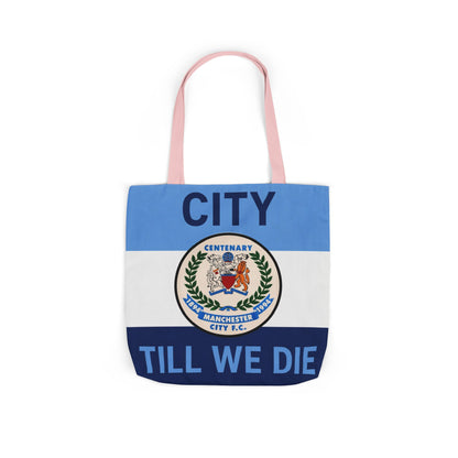 City Till We Die Canvas Tote Bag — Football Fan Flag Tote