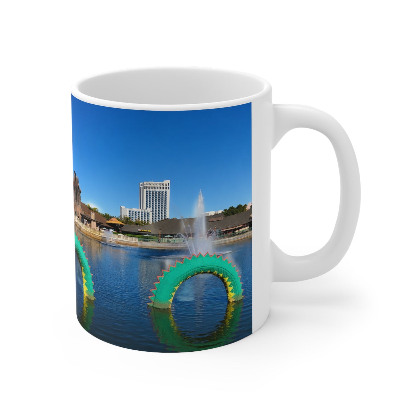 Disney Springs Dragon Ceramic Mug – Scenic Waterfront 11oz/15oz Coffee Cup