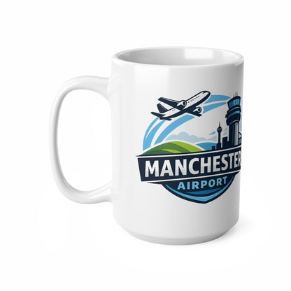 Manchester Airport Ceramic Coffee Mug — 11oz & 15oz Traveller Souvenir