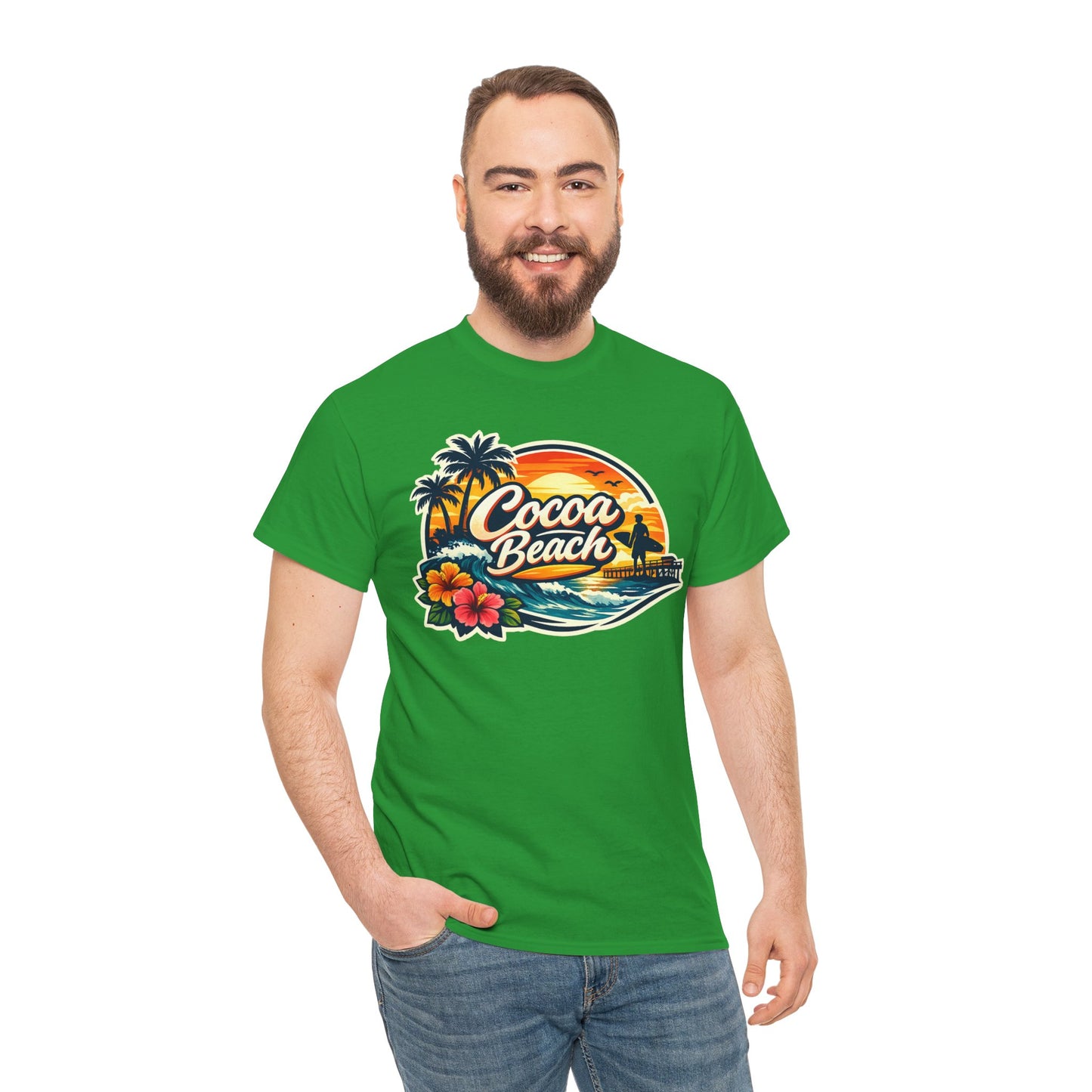 Cocoa Beach Vintage Sunset T-Shirt
