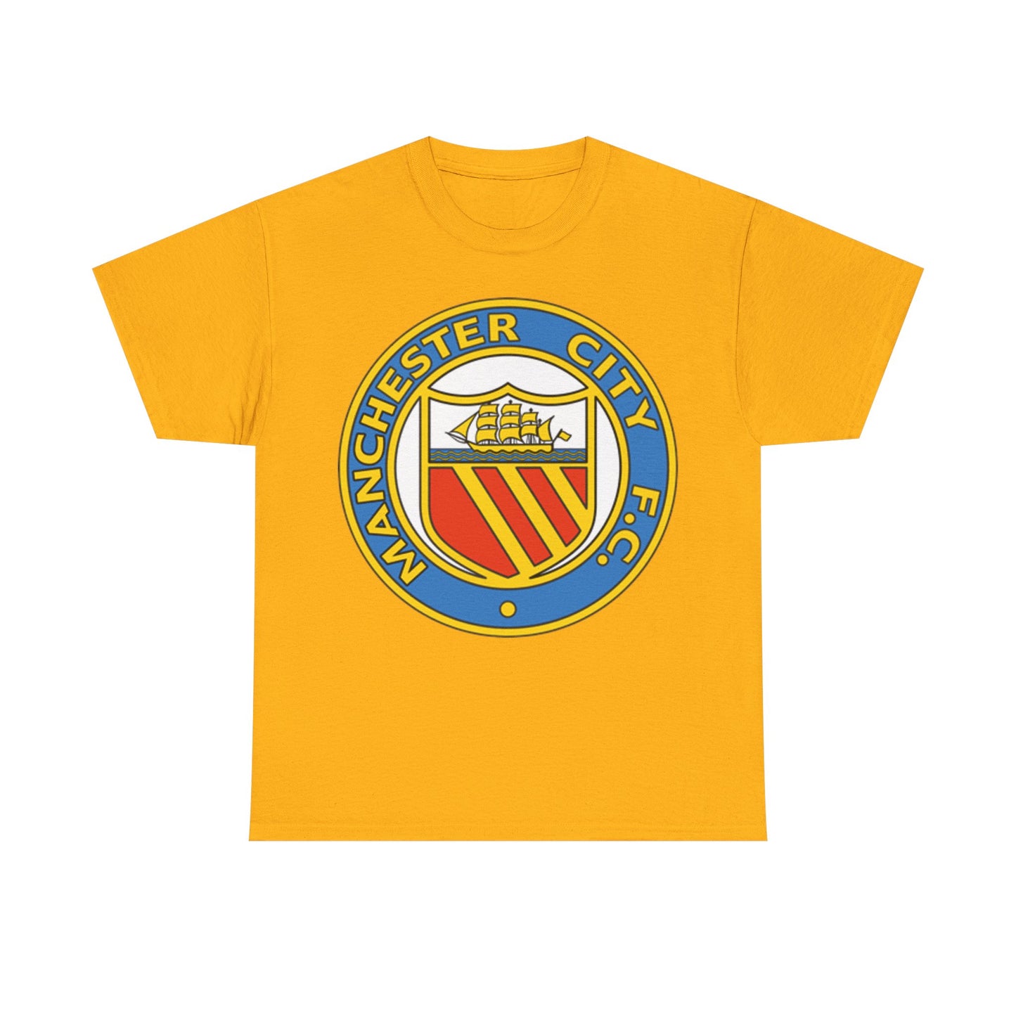 Manchester City Football Club Retro Crest T-Shirt - Retro Soccer Fan Tee