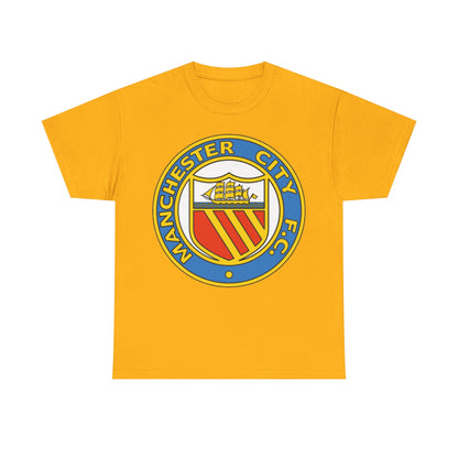 Manchester City Football Club Retro Crest T-Shirt - Retro Soccer Fan Tee