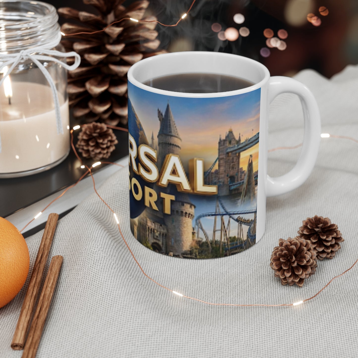 Universal UK Resort Ceramic Coffee Cups, 11oz, 15oz
