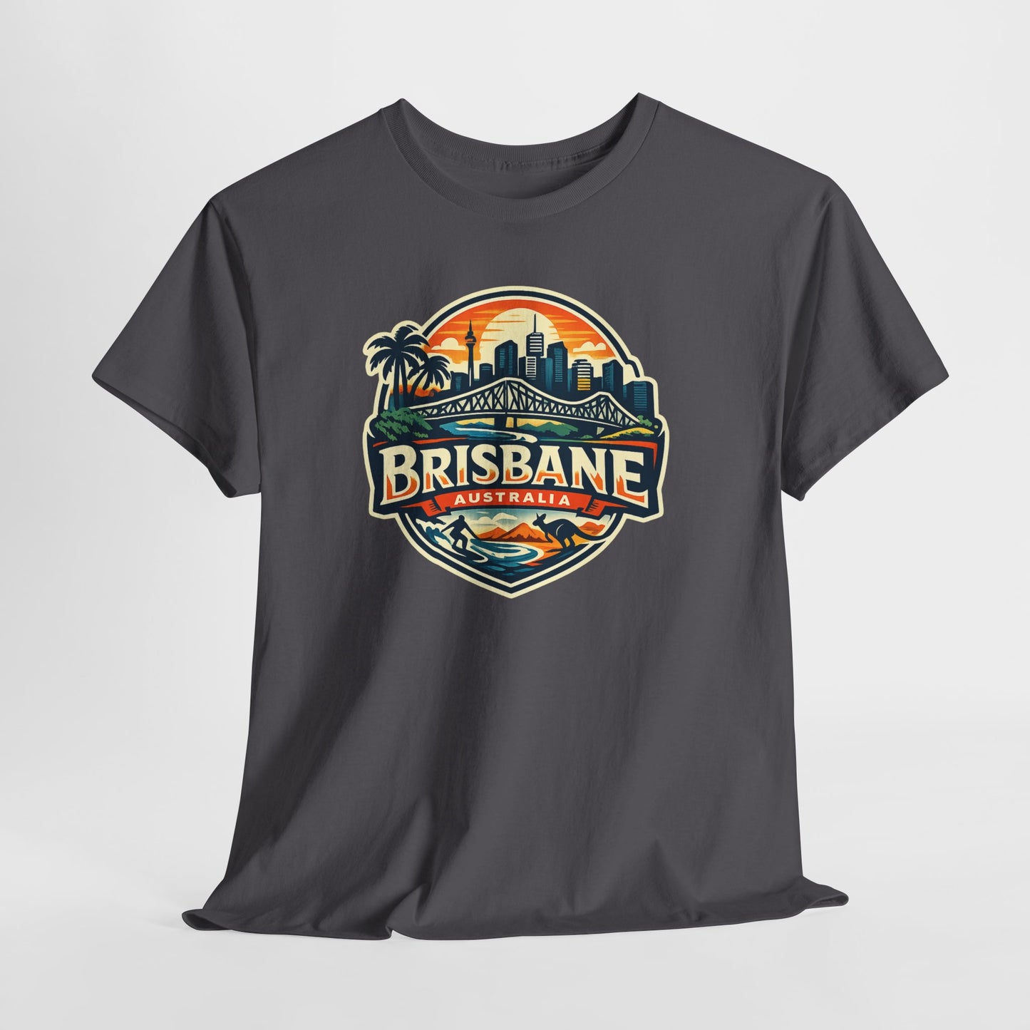 Brisbane Australia Vintage Sunset T-Shirt