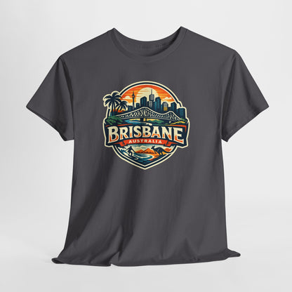 Brisbane Australia Vintage Sunset T-Shirt