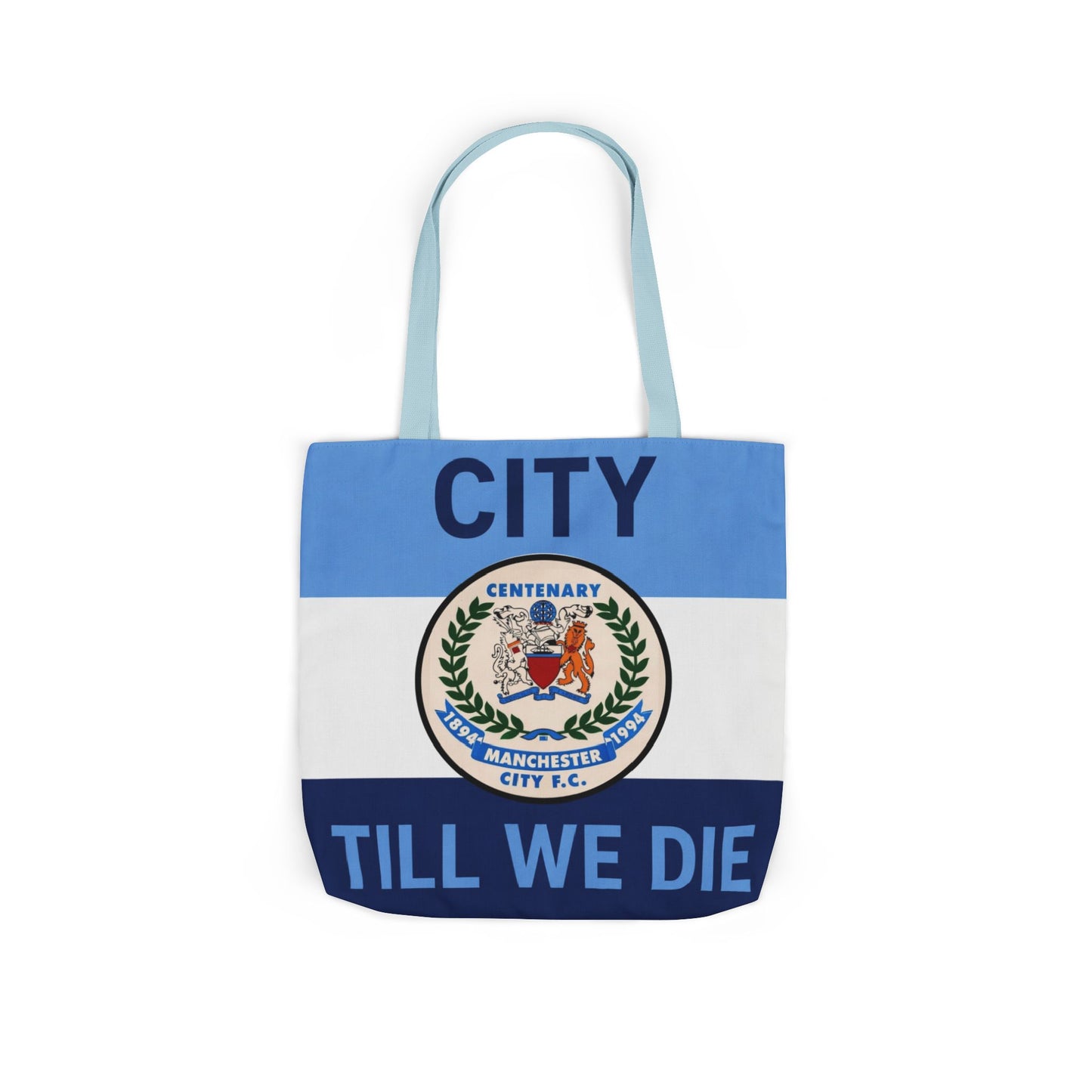 City Till We Die Canvas Tote Bag — Football Fan Flag Tote