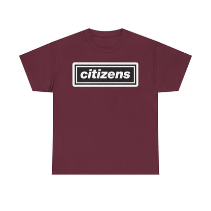 Citizens Manchester City Logo T-Shirt — Minimal Retro Box-Logo Tee