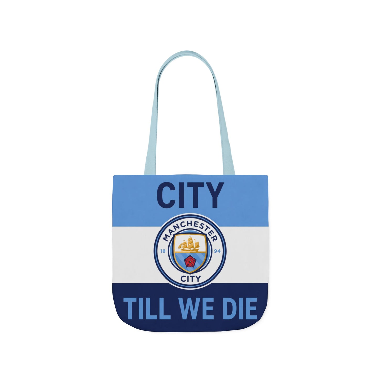 City Till We Die Unofficial Canvas Tote Bag — Manchester Football Fan Bag