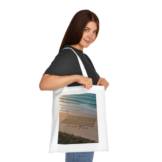 Florida Beach 100% Cotton Tote Bag