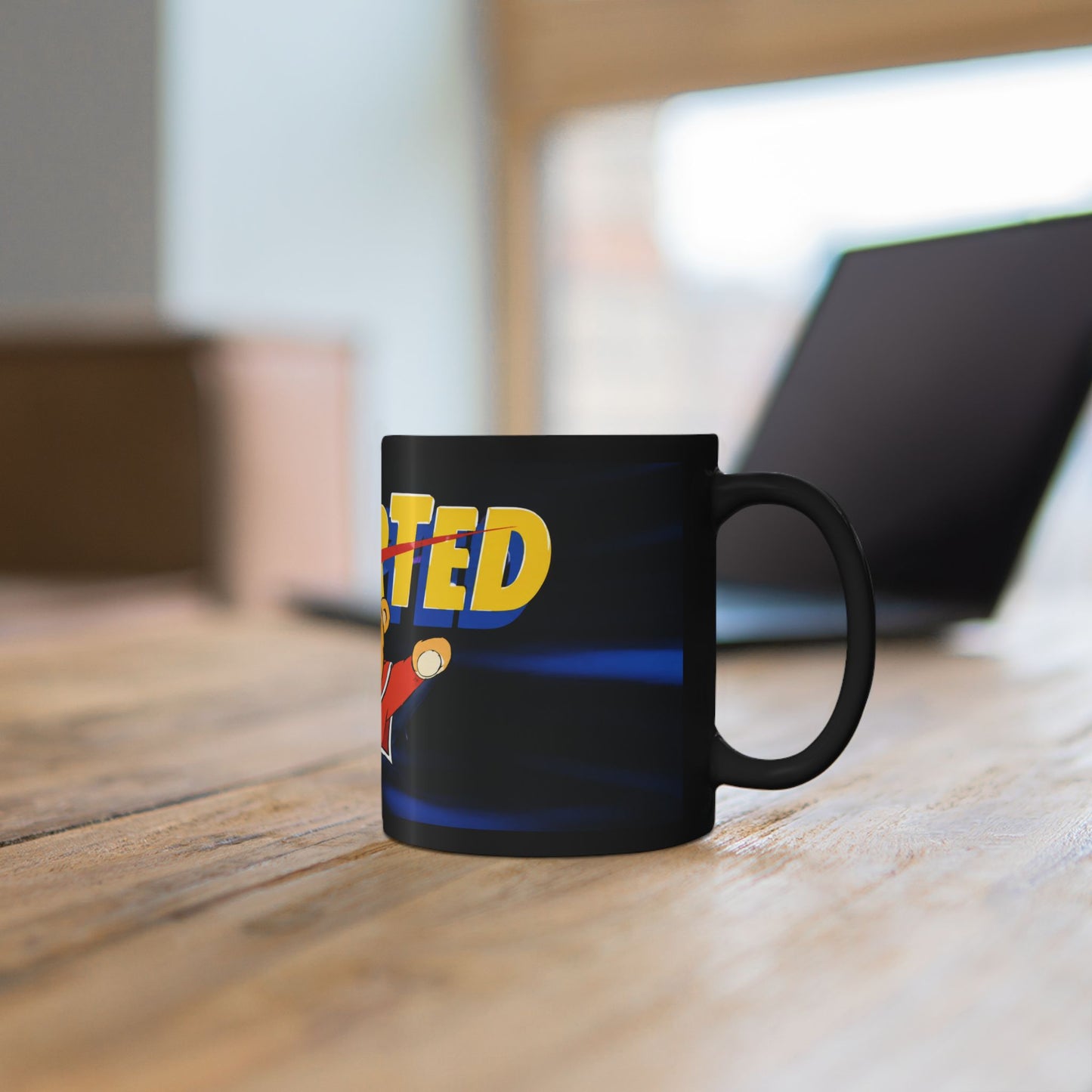 Super Ted Superhero Mug — Cute Vintage Cartoon Coffee Cup (11oz, 15oz)