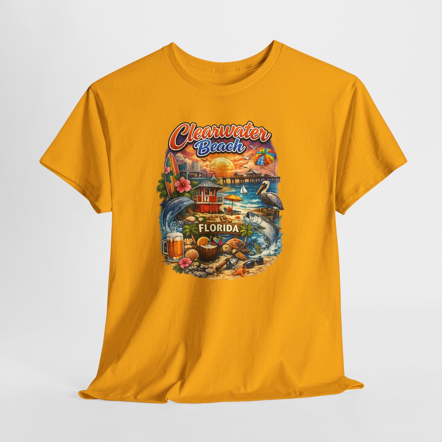 Clearwater Beach Florida Vintage Vacation T-Shirt