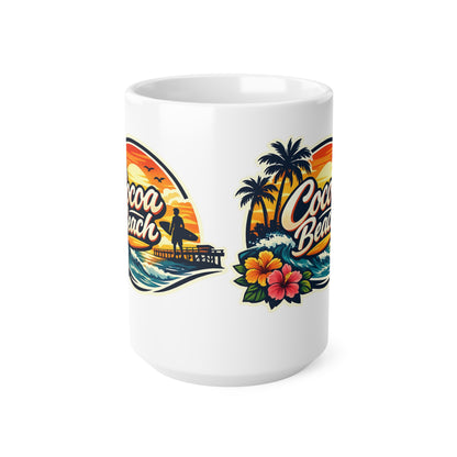 Cocoa Beach Ceramic Coffee Cups, 11oz, 15oz