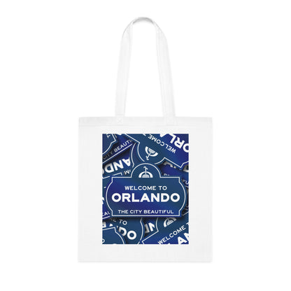 Orlando Souvenir Tote Bag – "Welcome to Orlando" City Beautiful Cotton Shopper