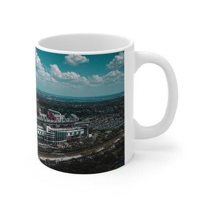 Tampa Bay Raymond James Stadium Aerial Photo Mug – Skyline Coffee Cup (11oz & 15oz)