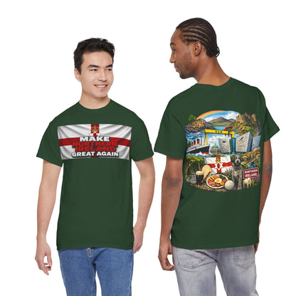 Northern Ireland Collage Tee — "Make Northern Ireland Great Again" Graphic T-Shirt