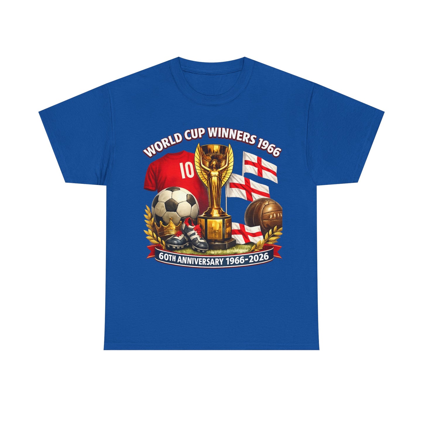 1966 World Cup Winners T‑Shirt — 60th Anniversary England Football Tribute