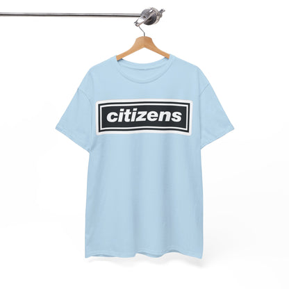 Citizens Manchester City Logo T-Shirt — Minimal Retro Box-Logo Tee
