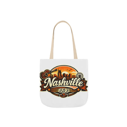 Nashville Sunset Tote Bag — Country Music Skyline Canvas Tote
